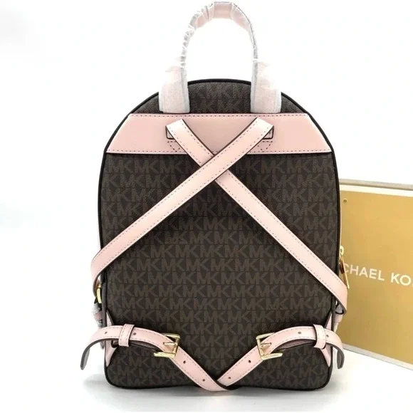 Michael Kors Medium Jaycee Zip Packet Backpack Powder Blush  display picture 1